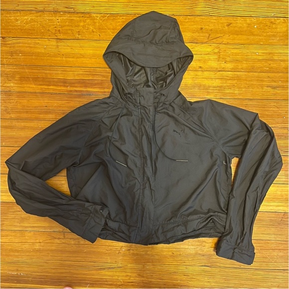 Puma Evo Black Cropped Windbreaker - Picture 1 of 7